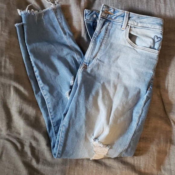 High waisted cropped jeans - Picture 1 of 6